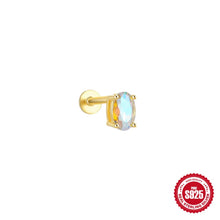 Load image into Gallery viewer, Moonstone gold flat back studs
