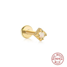 Load image into Gallery viewer, Opal gold flat back studs
