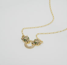 Load image into Gallery viewer, Double Leopard necklace
