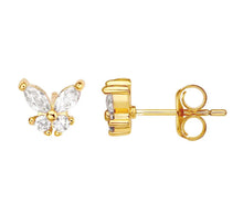 Load image into Gallery viewer, Bianca butterfly studs
