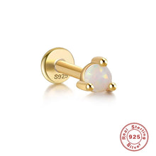 Load image into Gallery viewer, Opal gold flat back studs
