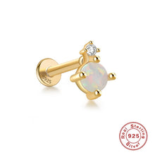 Load image into Gallery viewer, Opal gold flat back studs
