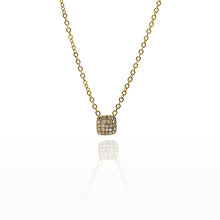 Load image into Gallery viewer, Crystal square necklace
