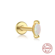 Load image into Gallery viewer, Opal gold flat back studs
