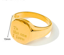 Load image into Gallery viewer, Minimalist affirmation rings
