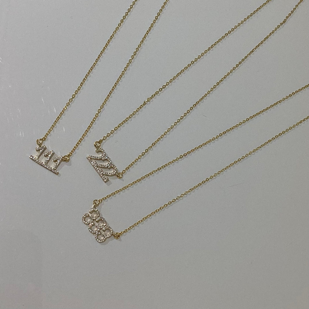 Angel number necklace