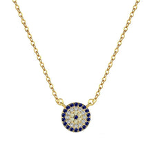 Load image into Gallery viewer, 925 Round Evil Eye Necklace
