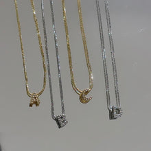 Load image into Gallery viewer, Mini Iced Out Initial Necklace
