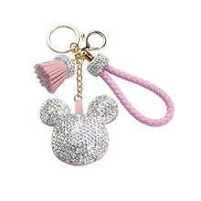 Load image into Gallery viewer, Crystal Mickey Mouse keychain
