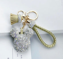 Load image into Gallery viewer, Crystal Mickey Mouse keychain
