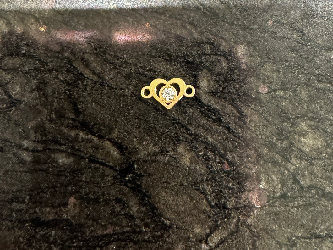 Gold filled heart charm