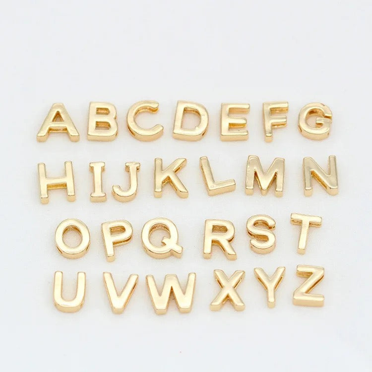 Alphabet letter charms