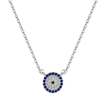 Load image into Gallery viewer, 925 Round Evil Eye Necklace
