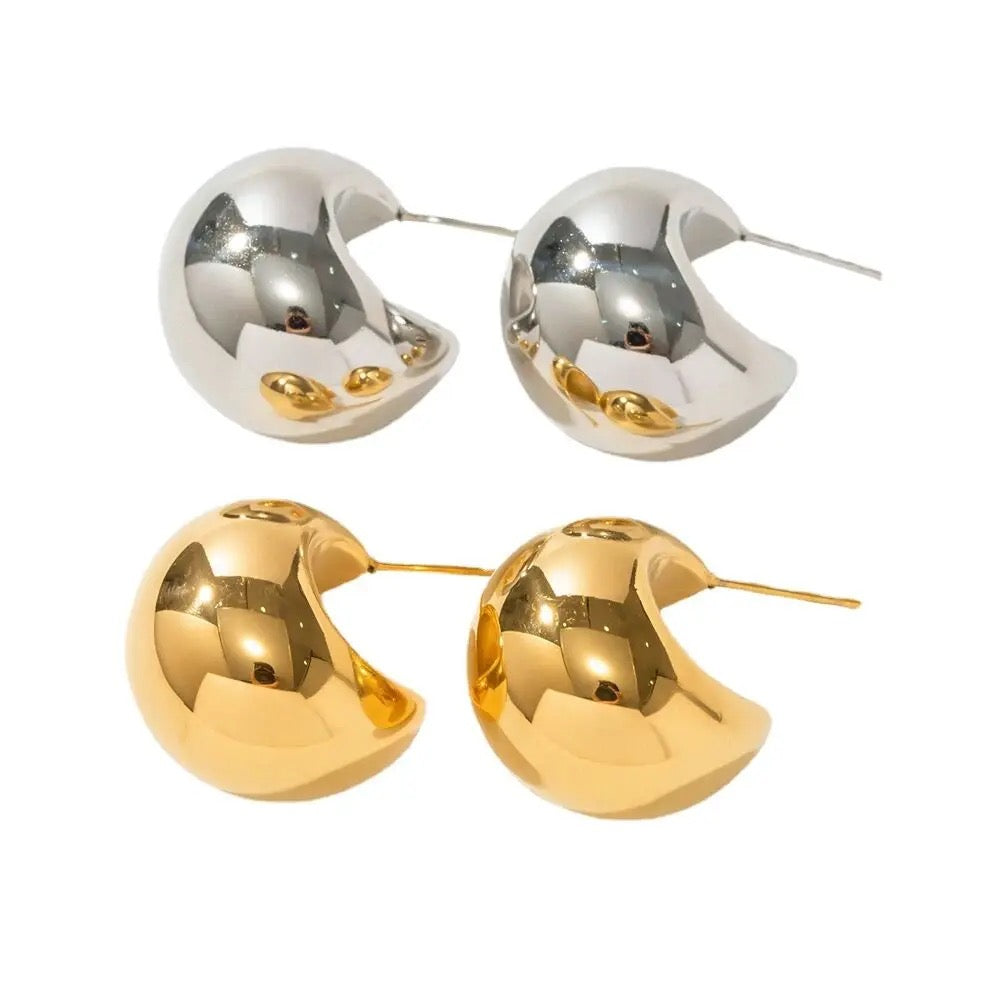 Polished earrings