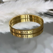 Load image into Gallery viewer, Roman numeral bangle
