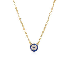 Load image into Gallery viewer, 925 Round Evil Eye Necklace
