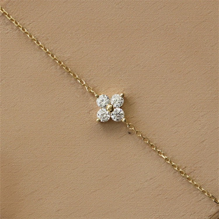 925  Dainty Flower Bracelet