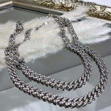 Load image into Gallery viewer, Silver Iced Out Cuban Chain
