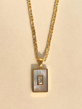 Load image into Gallery viewer, Square pearl crystal necklace
