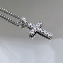 Load image into Gallery viewer, Iced out cross necklace
