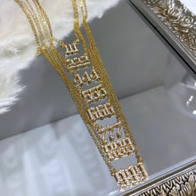 Load image into Gallery viewer, Iced out Angel number necklace
