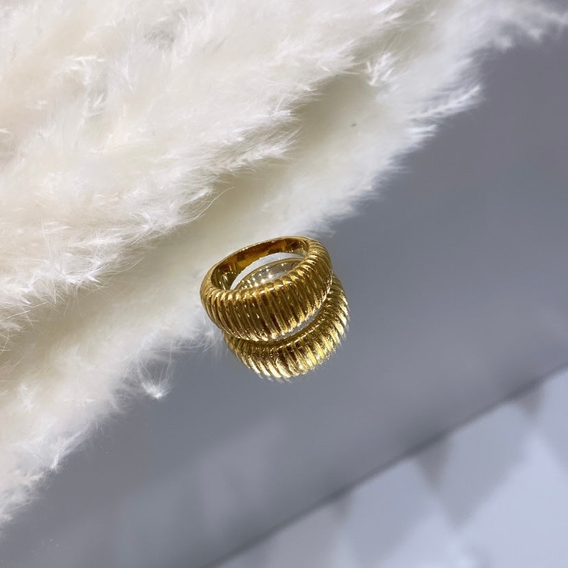 Ribbed dome ring