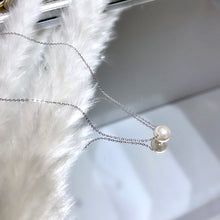 Load image into Gallery viewer, 925 Silver dainty pearl necklace
