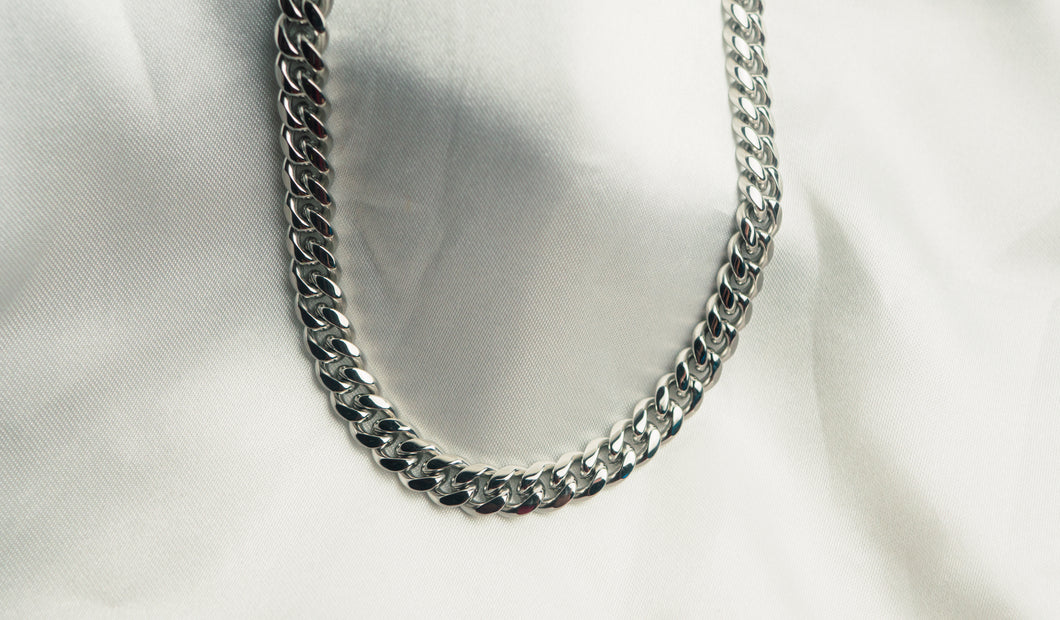 Scorpio Cuban Silver Necklace