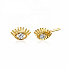 Load image into Gallery viewer, 925 Mini evil eye studs
