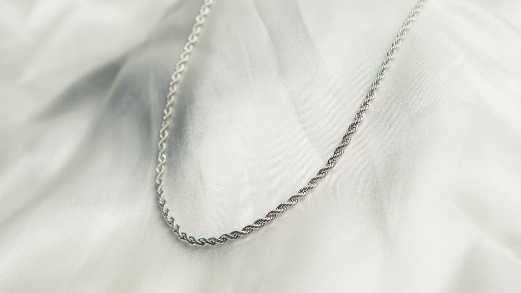 Silver  rope chain