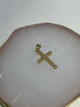 Load image into Gallery viewer, Classic crystal cross charm
