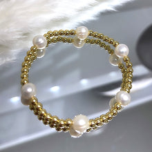 Load image into Gallery viewer, Freshwater pearl bead bracelet
