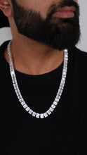Load image into Gallery viewer, Mens baguette chain | Silver
