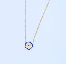 Load image into Gallery viewer, 925 Round Evil Eye Necklace
