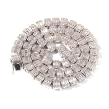 Load image into Gallery viewer, Mens baguette chain | Silver
