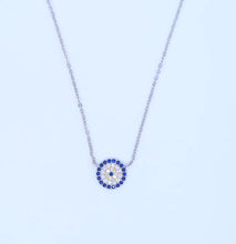 Load image into Gallery viewer, 925 Round Evil Eye Necklace
