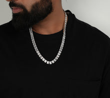 Load image into Gallery viewer, Mens baguette chain | Silver

