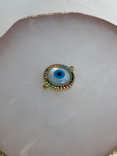 Load image into Gallery viewer, Rainbow evil eye charm
