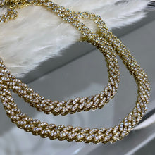 Load image into Gallery viewer, Gold Iced Out Cuban chain
