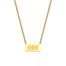 Load image into Gallery viewer, Angel number necklace
